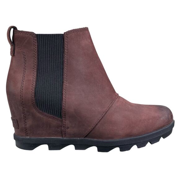 Sorel Women’s Joan Of Artic Burgandy Chelsea Wedge II Size US 9 - Picture 1 of 11